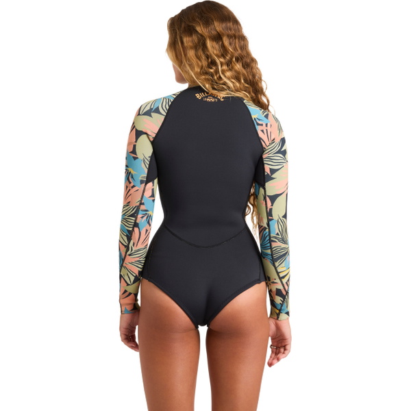 2026 Billabong Da Donna Salty Dayz Natural 2mm Manica Lunga Muta Primaverile Muta 24BW193503 - Black Tropical
